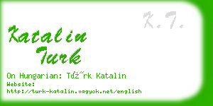 katalin turk business card